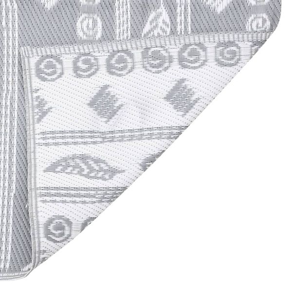 vidaXL udendørs gulvtæppe ARAKIL 160x230 cm PP grå