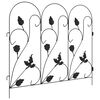 vidaXL Havehegn Espalier Sort 307 x 54,5 x 0,3 cm