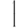 vidaXL Udendørs solbruser Sort 217 cm PVC og aluminium