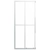 vidaXL brusekabine 90x70x180 cm matteret sikkerhedsglas