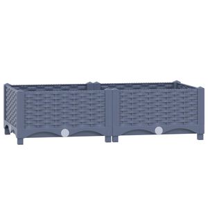 vidaXL h&oslash;jbed 80x40x23 cm polypropylen