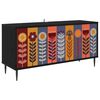 vidaXL TV-skab ESSEN 102 x 33 x 51 cm Sort eg Konstrueret tr&aelig;