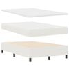 vidaXL Box spring seng Creme og hvid 193 x 120 x 88 cm Corduroy stof