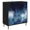 vidaXL Sideboard RAALTE Sort eg 69 x 33 x 76 cm Konstrueret tr&aelig;