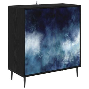 vidaXL Sideboard RAALTE Sort eg 69 x 33 x 76 cm Konstrueret tr&aelig;