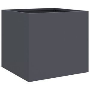 vidaXL plantekasse 32x30x29 cm st&aring;l antracitgr&aring;