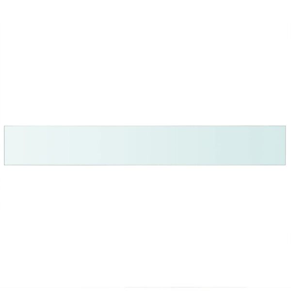 vidaXL hylde glaspanel klar 90x12 cm