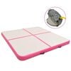vidaXL oppustelig gymnastikm&aring;tte med pumpe 200x200x20 cm PVC lyser&oslash;d