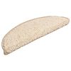 vidaXL trappem&aring;tter 15 stk. 56x17x3 cm cremefarvede halvrund