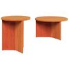 vidaXL Sofabord 2 stk. Voks brun 49 x 49 x 28 cm Massivt fyrretr&aelig;