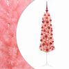 vidaXL Kunstigt smalt juletr&aelig; med julekugler 150 cm 150 LED'er