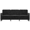 vidaXL 3-personers sofa 180 cm velour sort