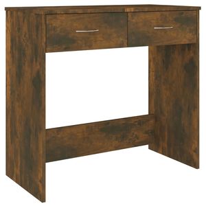 vidaXL skrivebord 80x40x75 cm konstrueret tr&aelig; r&oslash;get egetr&aelig;sfarve