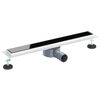 vidaXL Bruseafl&oslash;b Glasd&aelig;ksel med 360&deg; Siphon Sort 60 cm