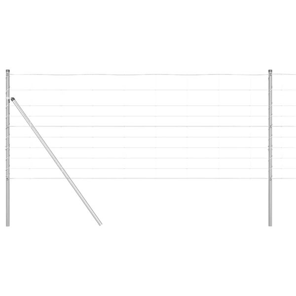 vidaXL Hegnsp&aelig;l Galvaniseret 25 x 1 m St&aring;l