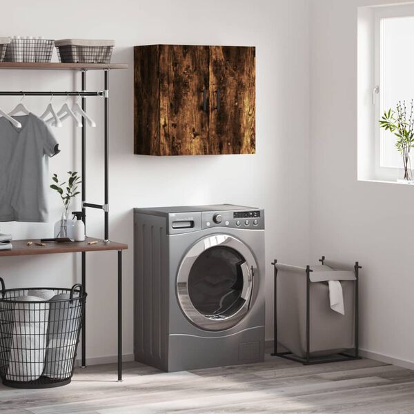 vidaXL v&aelig;gskab 60x31x60 cm konstrueret tr&aelig; r&oslash;get egetr&aelig;sfarve