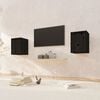 vidaXL v&aelig;gskabe 2 stk. 30x30x40 cm massivt fyrretr&aelig; sort