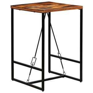 vidaXL barbord 70x70x106 cm massivt genbrugstr&aelig;