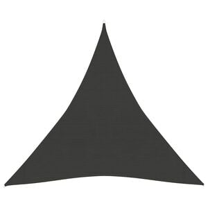 vidaXL solsejl 3x3x3 m 160 g/m&sup2; HDPE antracitgr&aring;