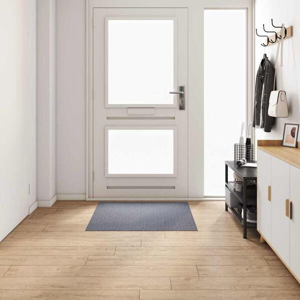 vidaXL T&aelig;ppe Runner Lysegr&aring; 100 x 100 cm Stof