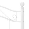 vidaXL sengestel 100x200 cm metal hvid