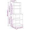 vidaXL K&oslash;kkenhylde Sort eg 60 x 40 x 168 cm Konstrueret tr&aelig;