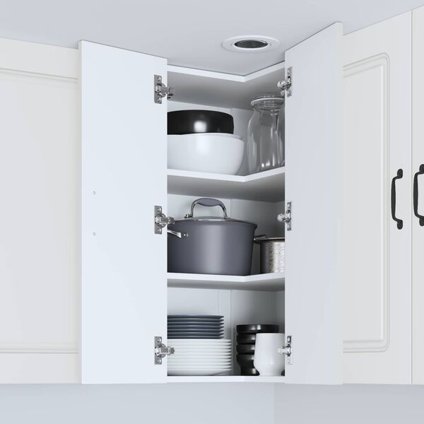 vidaXL K&oslash;kkenskab Kalmar Hvid 57 x 57 x 80 cm Konstrueret tr&aelig;