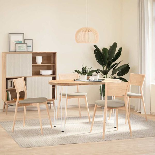 vidaXL h&aring;rn&aring;leben til konsolborde 4 stk. hvid 72 cm massivt st&aring;l