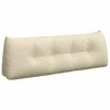 vidaXL Rygpude Creme 140 x 24 x 50 cm Stof