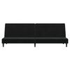 vidaXL 2-personers sovesofa fl&oslash;jl sort