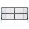 vidaXL havel&aring;ge i net galvaniseret st&aring;l 400x175 cm gr&aring;