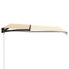 vidaXL markise m. LED-lys 300x250 cm manuel betjening gul og hvid