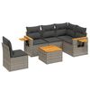 vidaXL sofas&aelig;t til haven 6 dele med hynder polyrattan gr&aring;