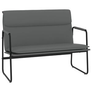 vidaXL b&aelig;nk 100x64x80 cm kunstl&aelig;der gr&aring;
