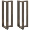vidaXL barbordsben T-formet 2 stk. sort 40x35x(100-101) cm st&aring;l