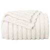 vidaXL Kastet&aelig;pper 6 pcs Creme 200 x 150 cm Fleece