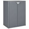 vidaXL opbevaringsskab til haven 65x45x88 cm polyrattan gr&aring;