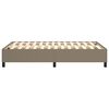 vidaXL Boxspring sengeramme Taupe 120x200 cm Stof
