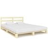 vidaXL Pallesengestel massivt fyrretr&aelig; 200 x 200 cm