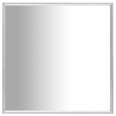 vidaXL spejl 50x50 cm sølvfarvet