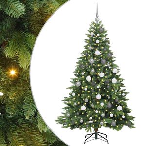 vidaXL Kunstigt juletr&aelig; med 300 LED'er Gr&oslash;n 180 cm PE og PVC