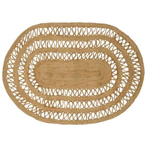 vidaXL Omr&aring;de t&aelig;ppe Naturfarvet 100 x 152 cm Jute