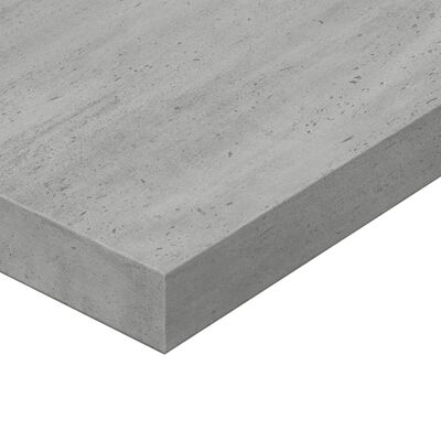 vidaXL boghylder 8 stk. 80x10x1,5 cm konstrueret træ betongrå