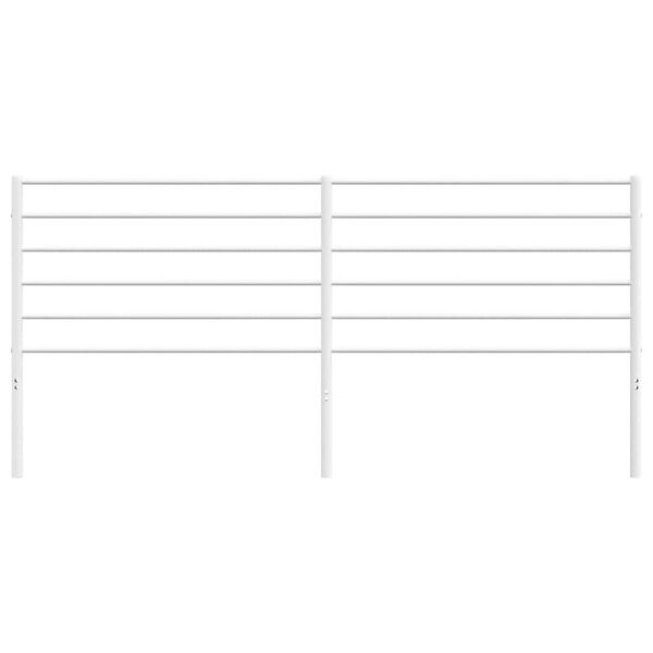 vidaXL udskiftningsgavl 200 cm metal hvid