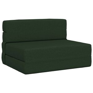 vidaXL Samlebar Sofa Seng M&oslash;rkegr&oslash;n 70 x 80 x 60 cm Stof