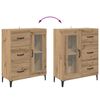 vidaXL Highboard Artisan Egetr&aelig; 69,5 x 34 x 180 cm Konstrueret tr&aelig;