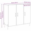 vidaXL Sideboard Gammelt tr&aelig; 90 x 34 x 80 cm Konstrueret tr&aelig;