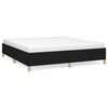vidaXL Boxspring sengeramme 160x200 cm stof sort