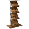 vidaXL Magasin Rack R&oslash;get eg 68 x 40 x 123.5 cm Konstrueret tr&aelig;