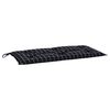 vidaXL hynde til haveb&aelig;nk 100x50x7 cm oxfordstof ternet sort